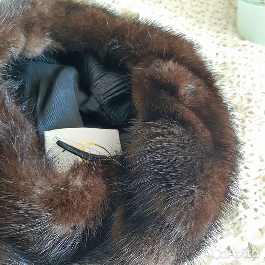 Шапка берет норковый новый мех натуральный