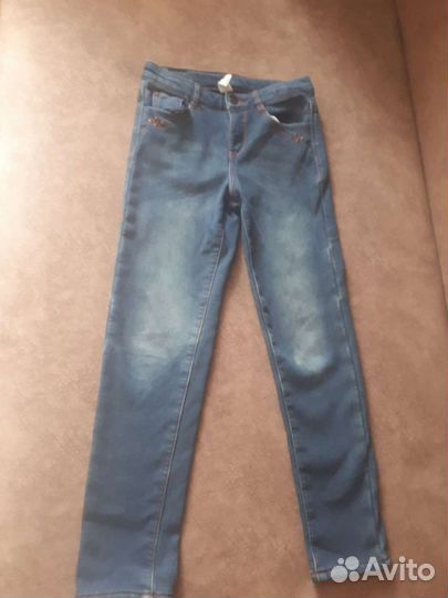 Джинсы утепленные. Рост 140 см