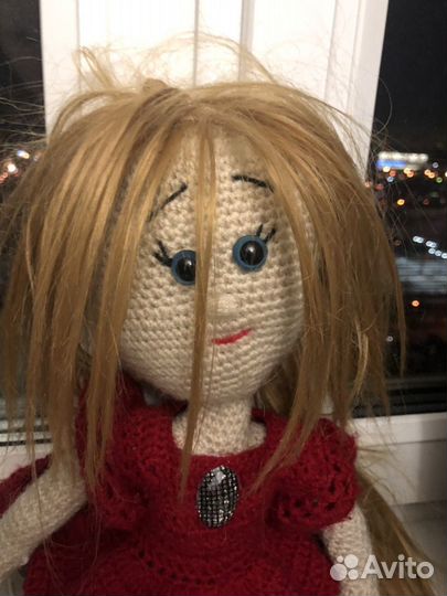 Кукла вязаная 65 см