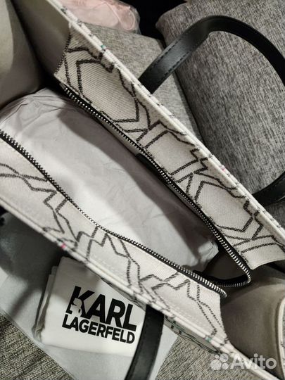 Сумка Karl Lagerfeld на молнии, оригинал