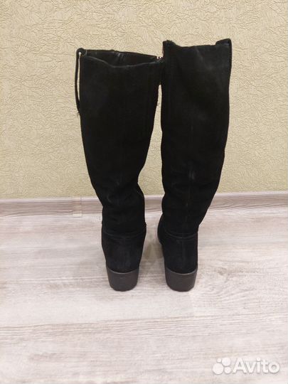 Зимние женские сапоги 37 натуральная замша