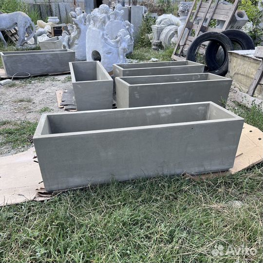 Клумбы уличные для цветов. Длина 100 см