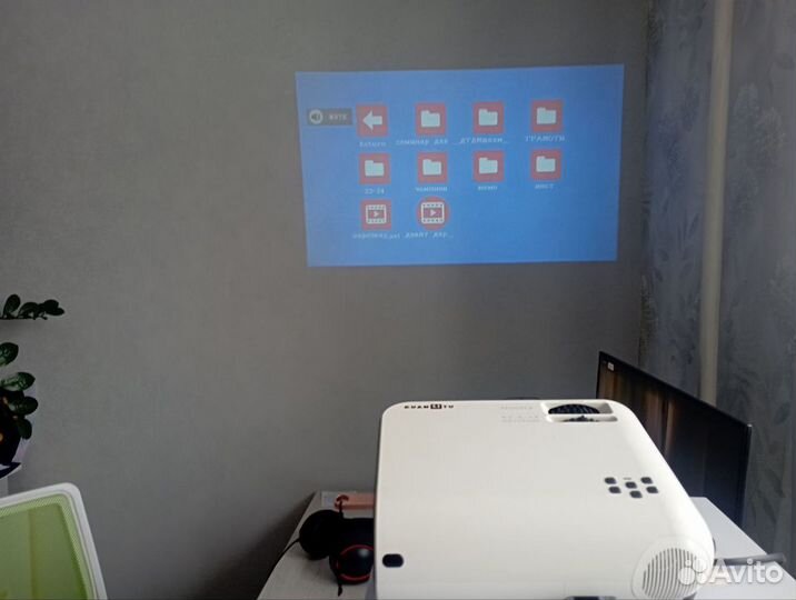 Мини проектор kuanlitu W18 720P пикселя поддержка