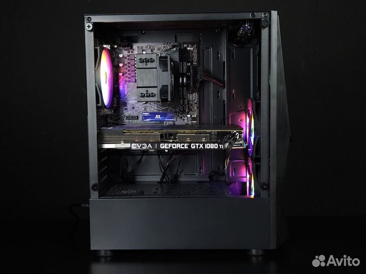 Игровой пк Ryzen 5500, GTX 1080TI, DDR4, NVMe