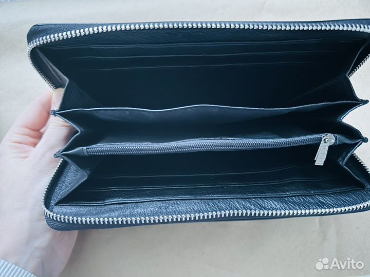 Портмоне мужской натуральная кожа poshete черный