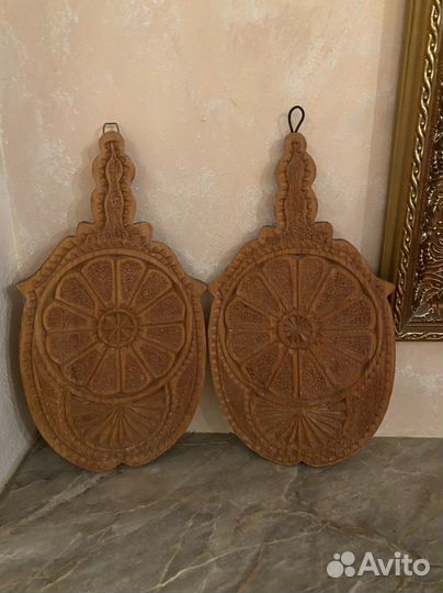 Доска разделочкая кухонная резная, 2 штуки