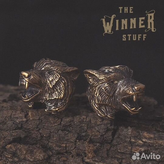 Бусина Темляк Брелок Серый Волк Оборотень Ликан