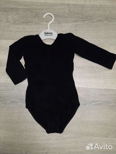 Купальник гимнастический черный