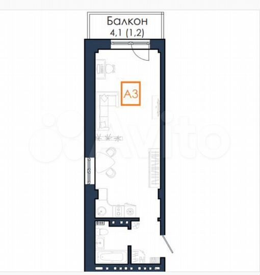 1-к. квартира, 31,9 м², 10/18 эт.