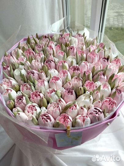 Съедобные Букеты из зефира. Тюльпаны из зефира