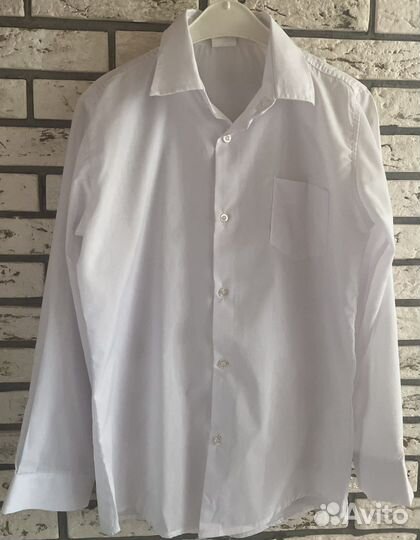 Рубашка белая Gloria Jeans, размер XXS, рост 170
