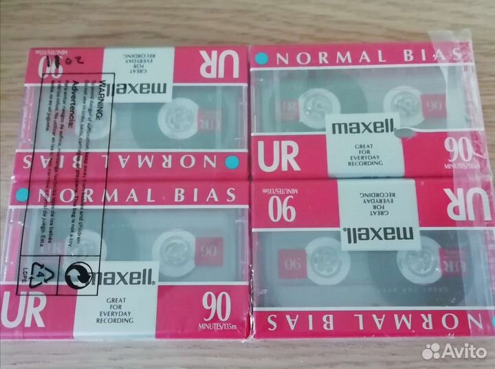 Аудиокассеты Maxell запечатанные
