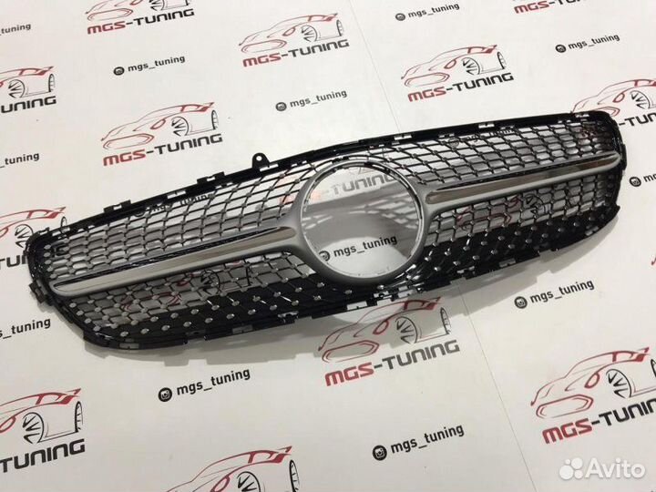 Решетка CLS W218 Diamond Silver Без звезды