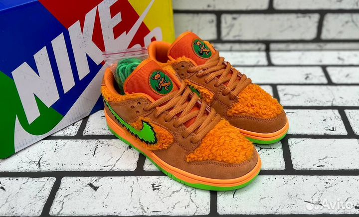 Кроссовки Nike SB Dunk Low Grateful Dead Orange