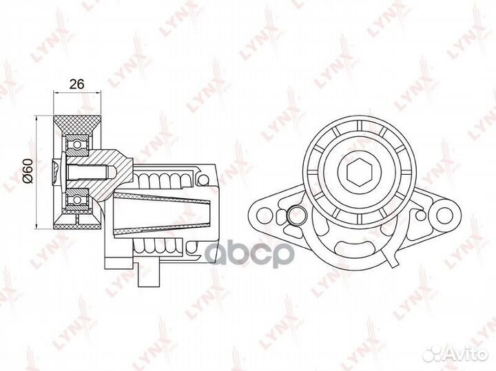 Ролик ремня генерат. Renault Logan Sandero LADA
