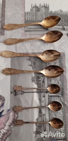 Ложки чайные и столовые мельхиор СССР