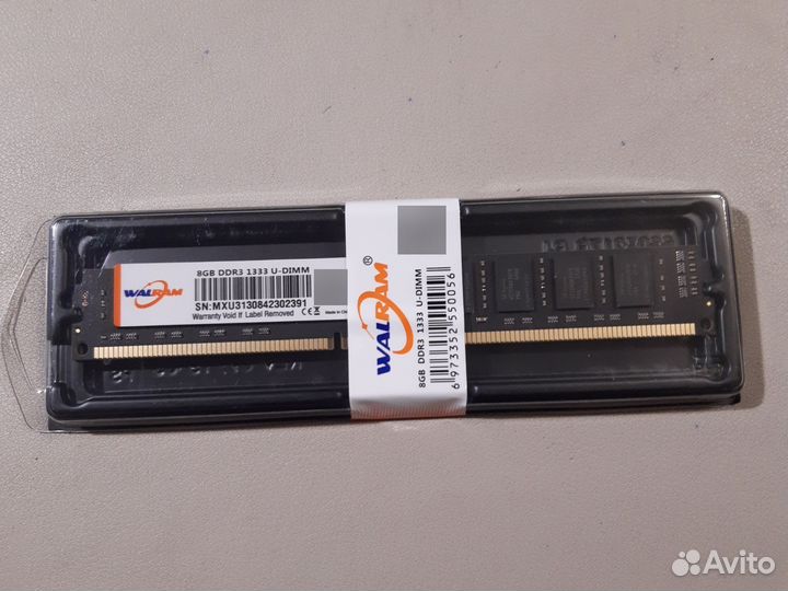 Ddr3 8gb для пк 1333 и 1600Мгц