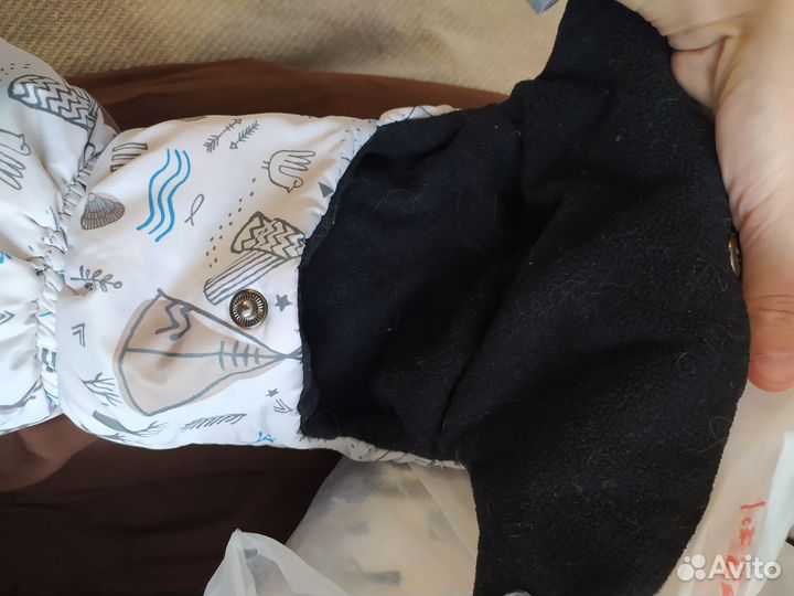 Зимний конверт в коляску leokid