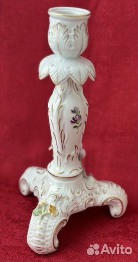 Антикварный подсвечник. Фарфор. Германия