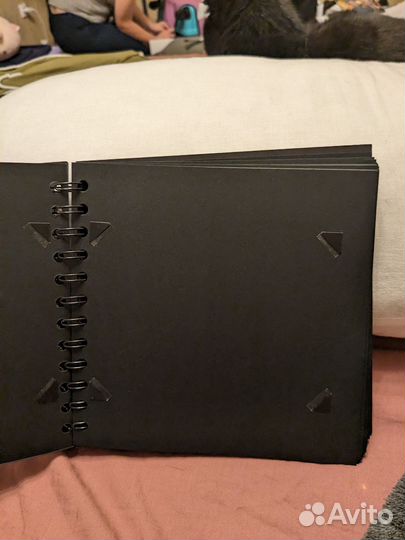 Альбом для фотографий чёрный