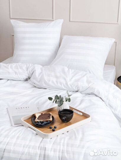 Постельное белье однотонное как в отеле полисатин