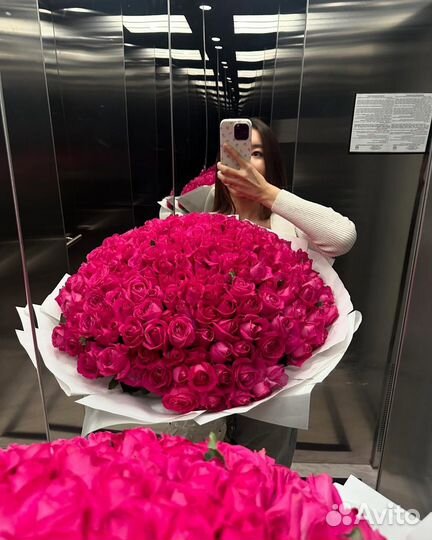 101 роза/ розы с доставкой