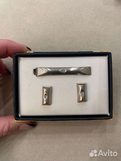 Мужские аксессуары запонки зажим для галстука