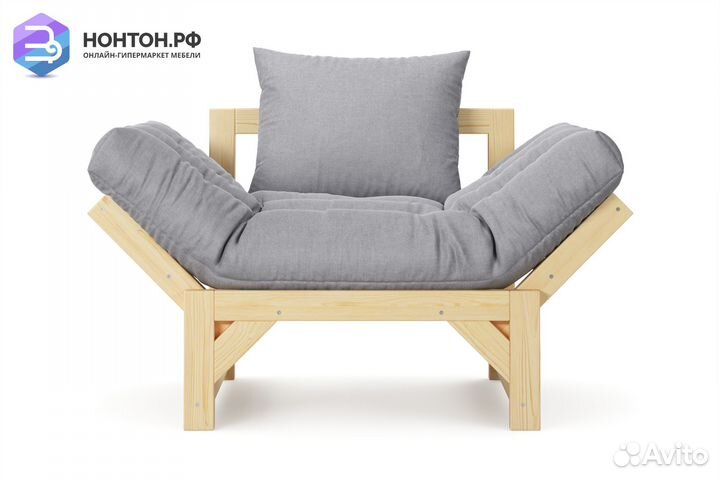 Кресло Амбер светло-серое