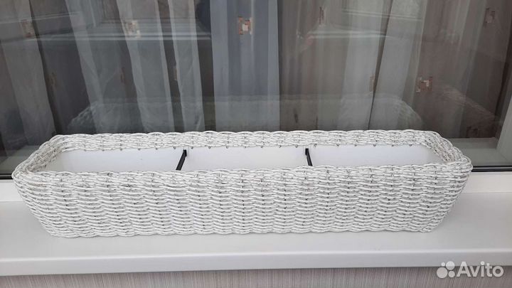 Ящик балконный из ротанга