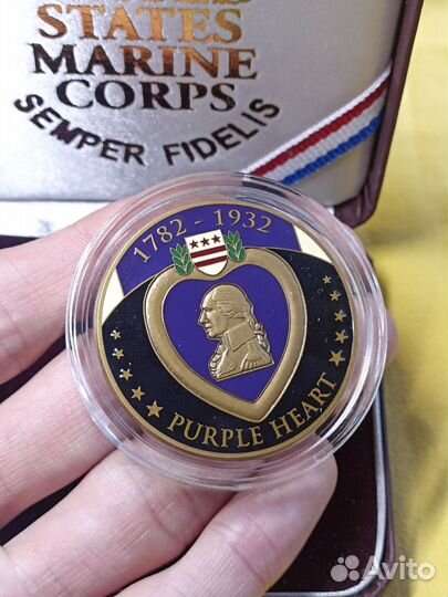 Purple Heart Medal usmc Coin