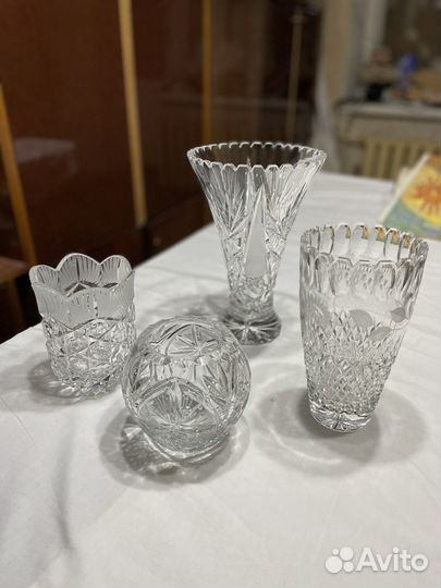 Салатница ваза солонка конфетница хрусталь стекло