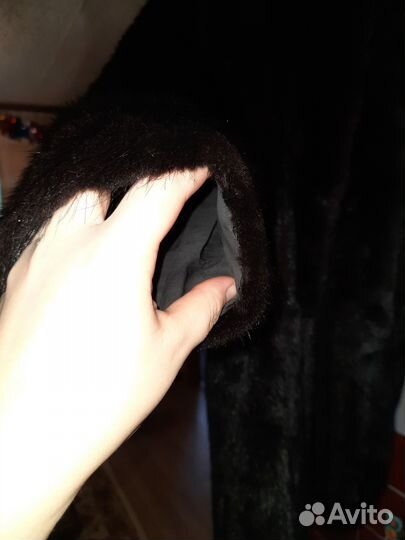 Шуба норковая с капюшоном 44 46