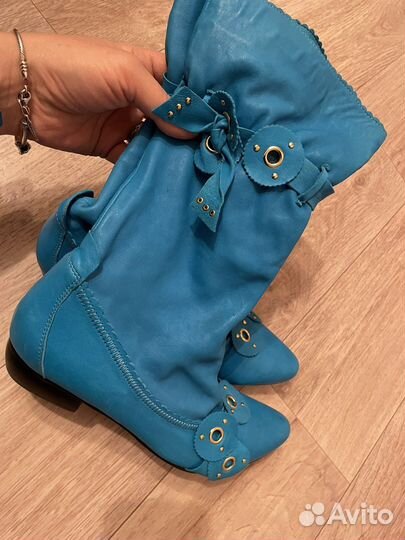 Сапоги натуральная кожа