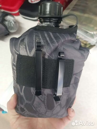 Фляжка армейская с котелком + чехол