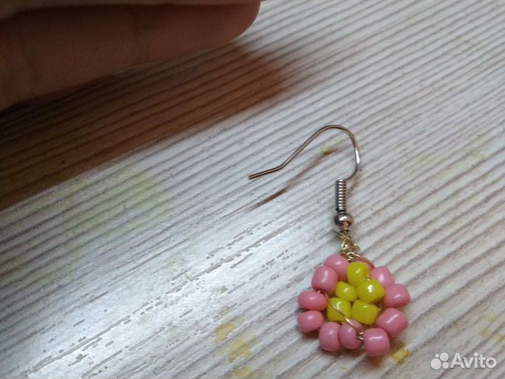 Серьги из бисера