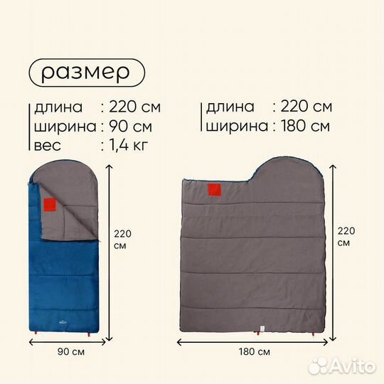 Спальный мешок maclay camping comfort summer, одея