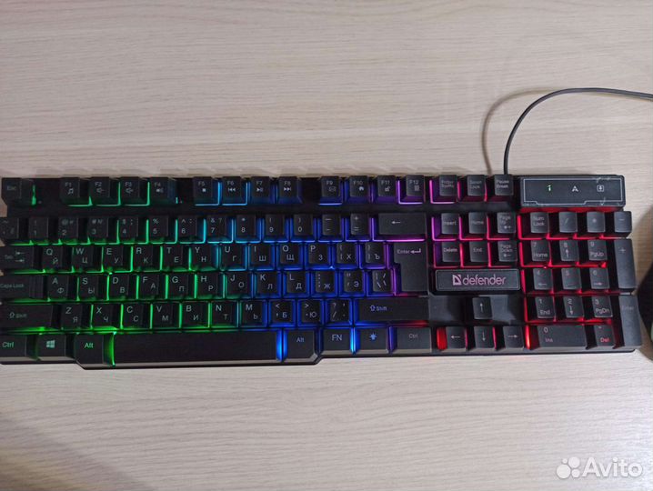 Игровой набор клавиатура + мышь с подсветкой
