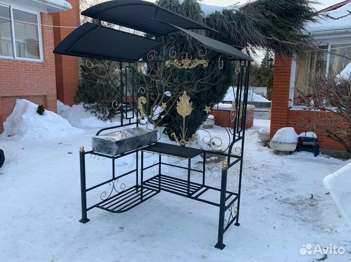 Мангал с крышей