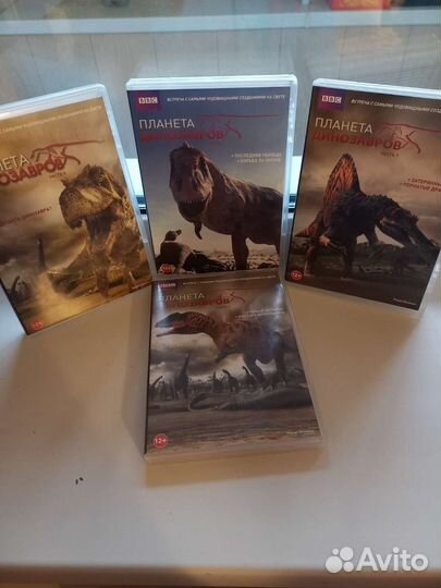 Двд диски. B B C. Планета динозавров набор 4 шт