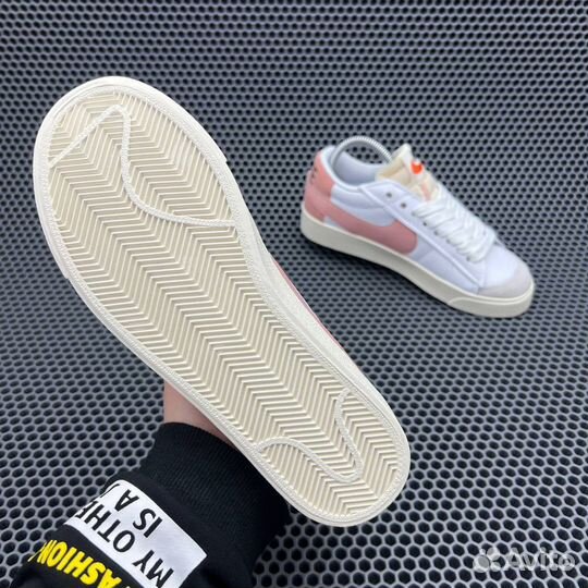 Кроссовки Nike Blazer Low 77 Jumbo White Pink Oxfo