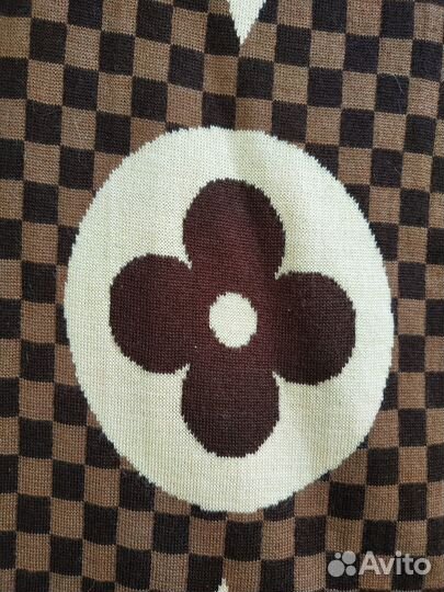 Шарф коричневый Луи Витон Louis Vuitton