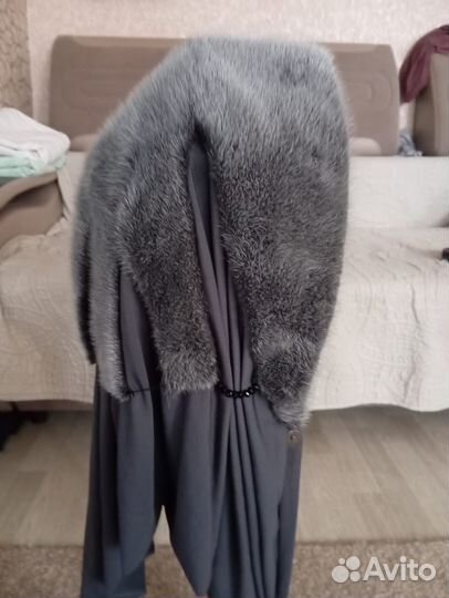 Шапка косынка норковая