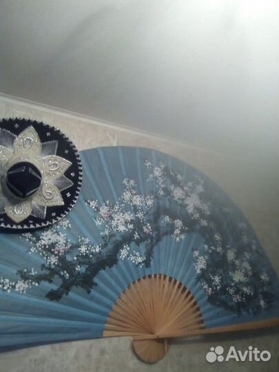 Веер интерьерный.Ручная работа.Таиланд