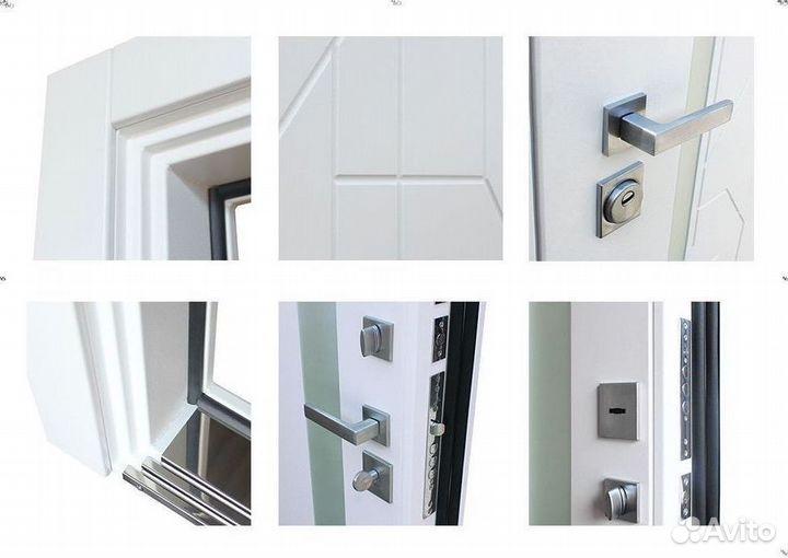 Дверь входная Белая решение для пик шумо-изоляция