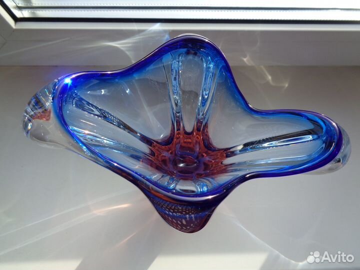 Вазы Цветное Стекло Богемия