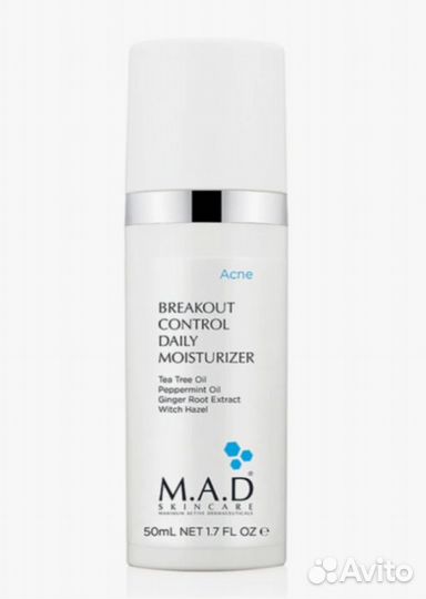 M.A.D Skincare Acne Breakout Control Daily Moistur