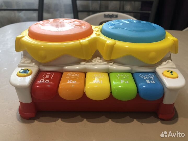 Музыкальное пианино + барабаны