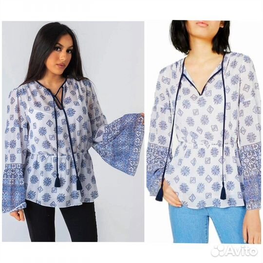 Богемная бохо рубашка двойка от Michael Kors XS