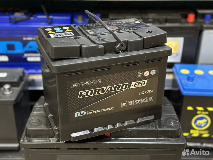 Аккумулятор Forvard+EFB 65 на Opel Astra