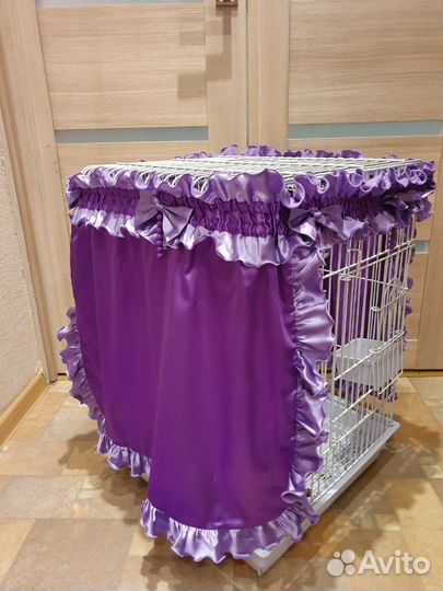 Красивая штора на выставочную платку для кошки